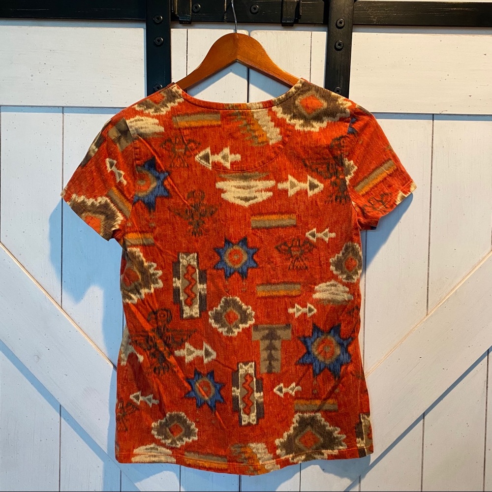 Aztec print Ralph Lauren T-shirt - Picture 5 of 6